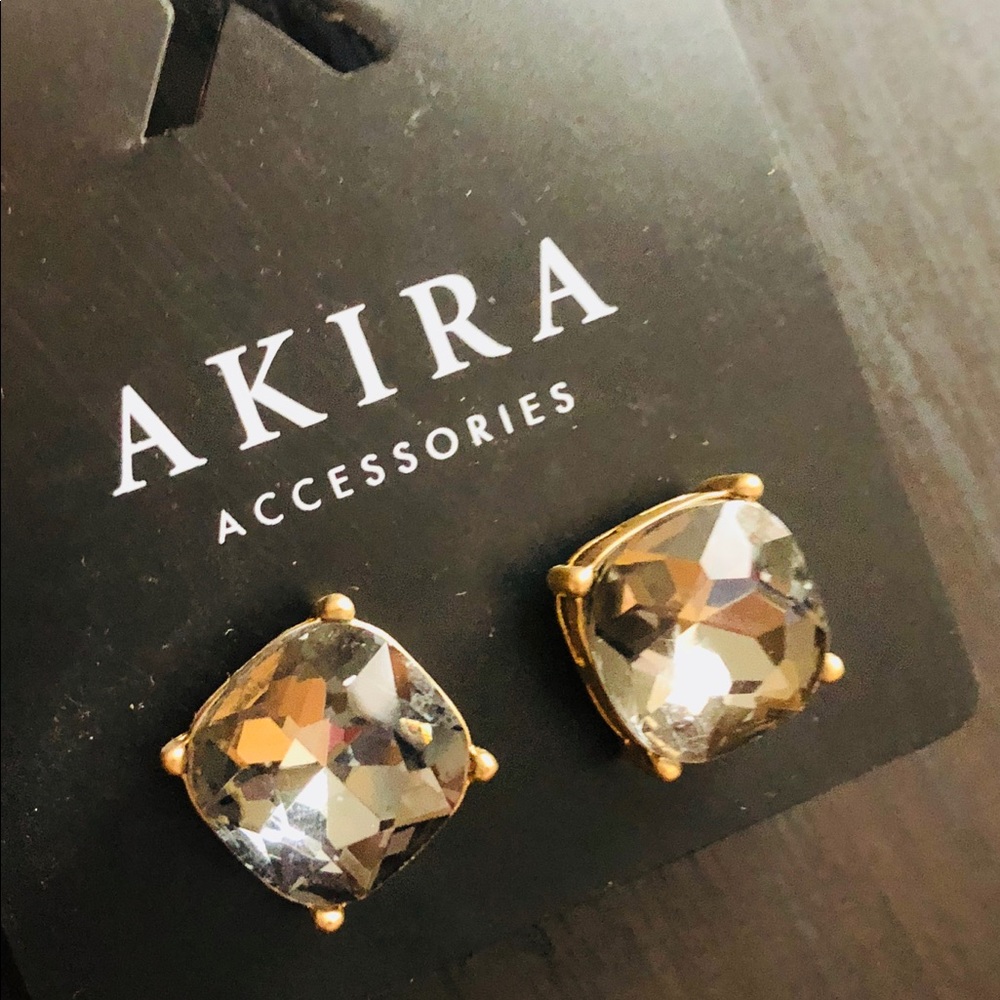 Chunky Smoky Topaz Gem Earrings